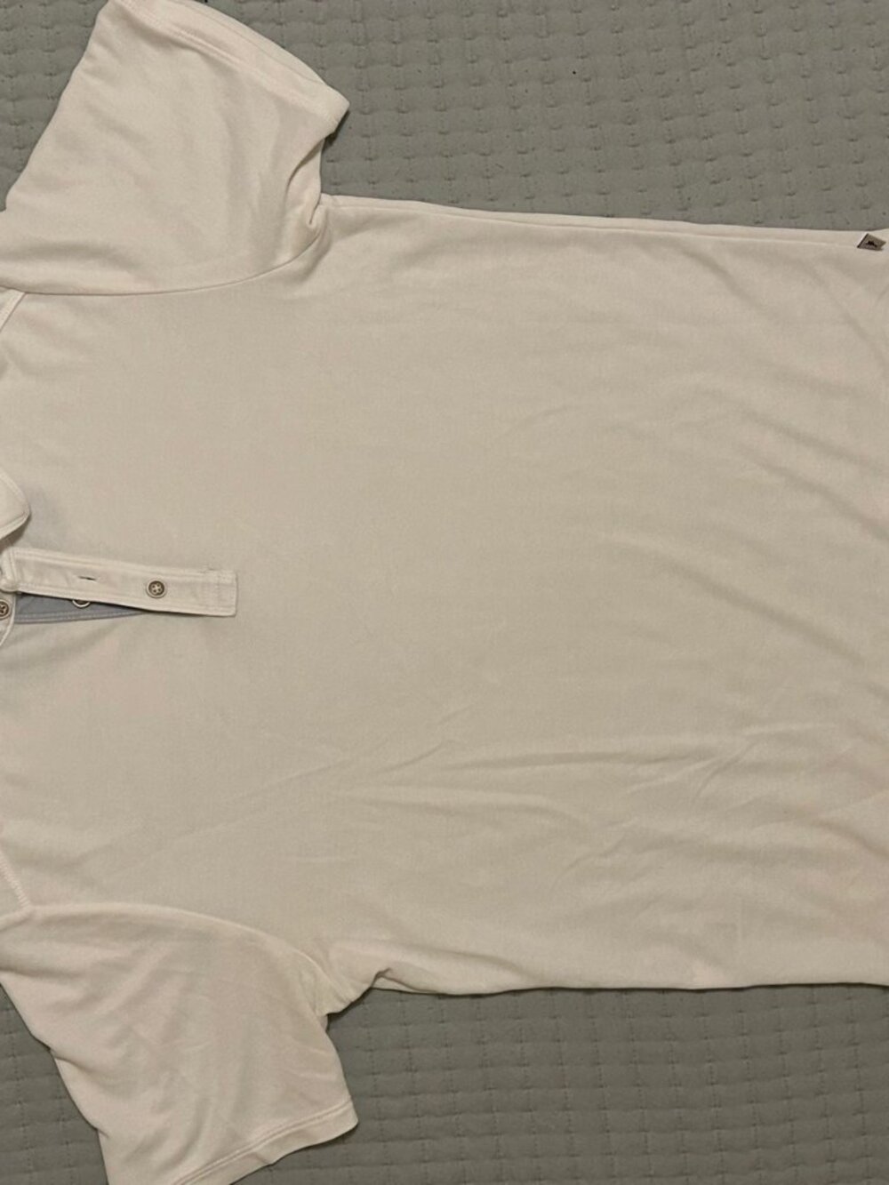 Tommy Bahama Cream Performance Polo Marlin Logo S